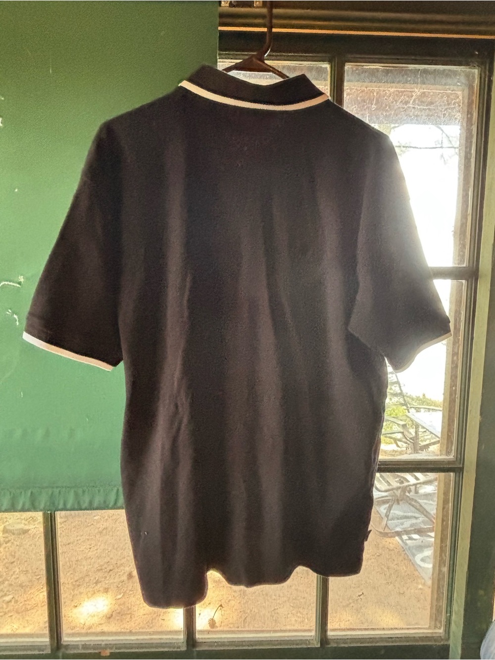 Guinness Black Polo with White Trim and Embroidered Harp - Picture 3 of 7